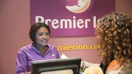 Premier Inn receptionist